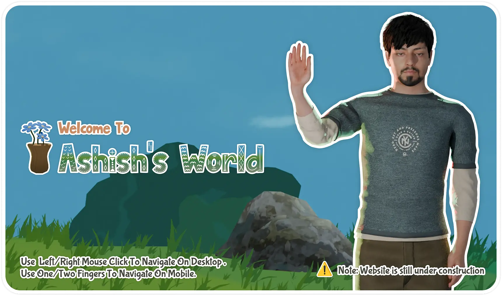 Welcome to Ashish's World Hint Popup Modal