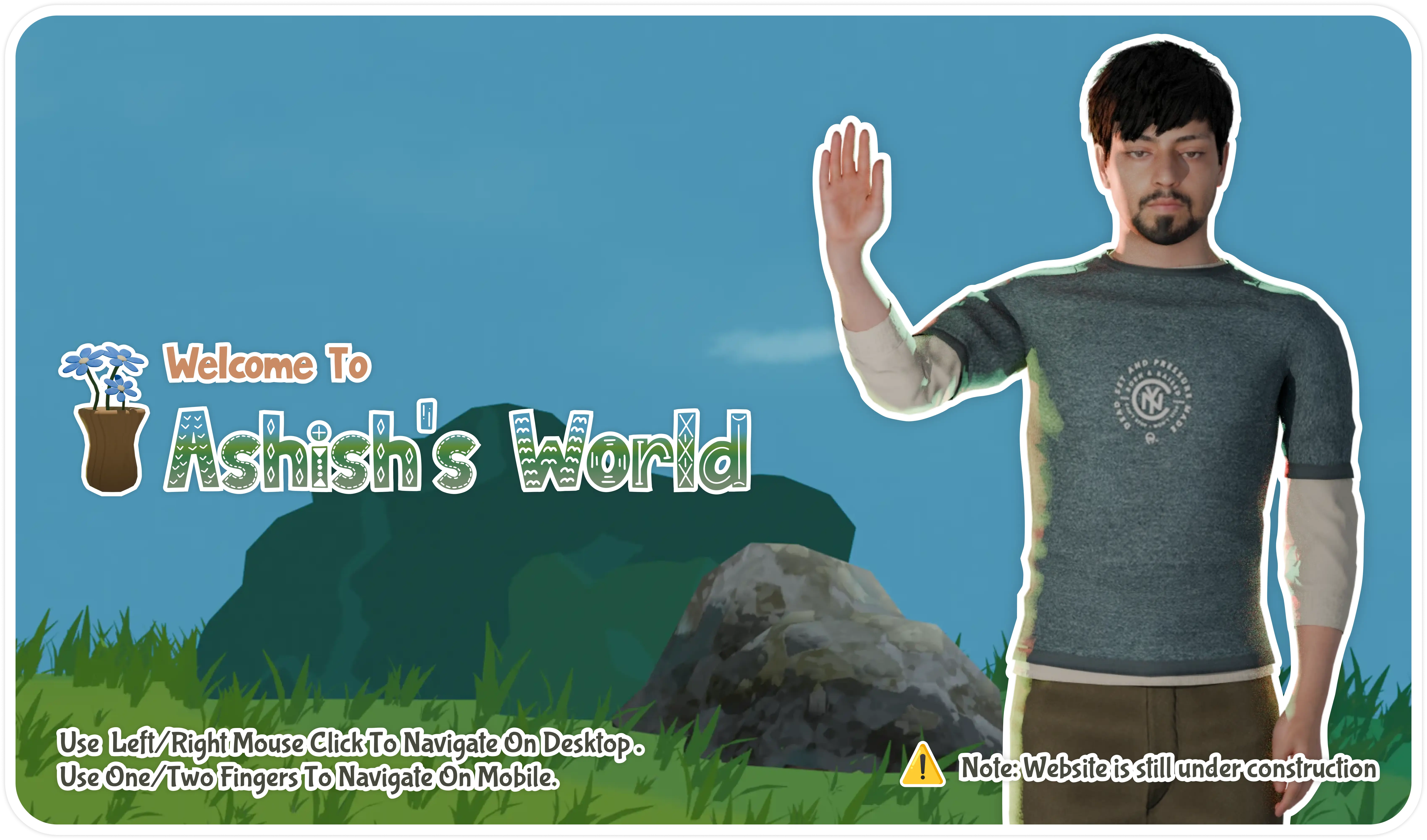 Welcome to Ashish's World Hint Popup Modal